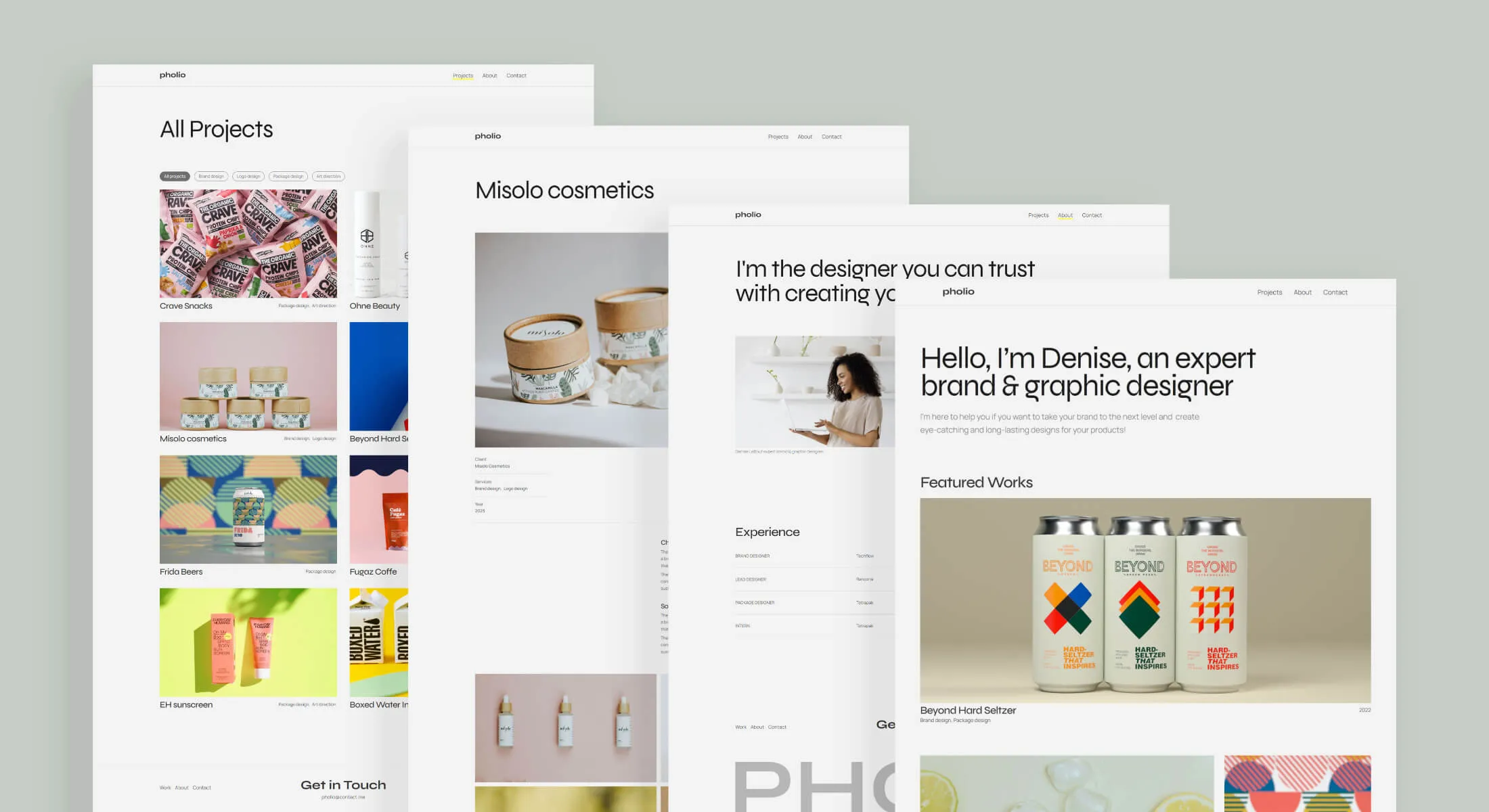 Pholio web design project
